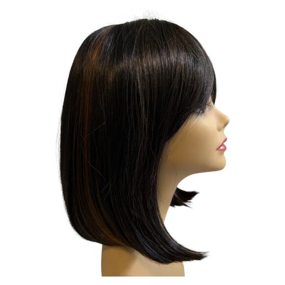 Long Blunt Cut w/ Bangs Wig Amore Mio AW-Tria Synthetic Hair FS1B/30  NWT - Picture 1 of 9